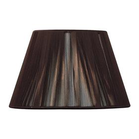MS042  Silk 40cm String Shade Dark Brown